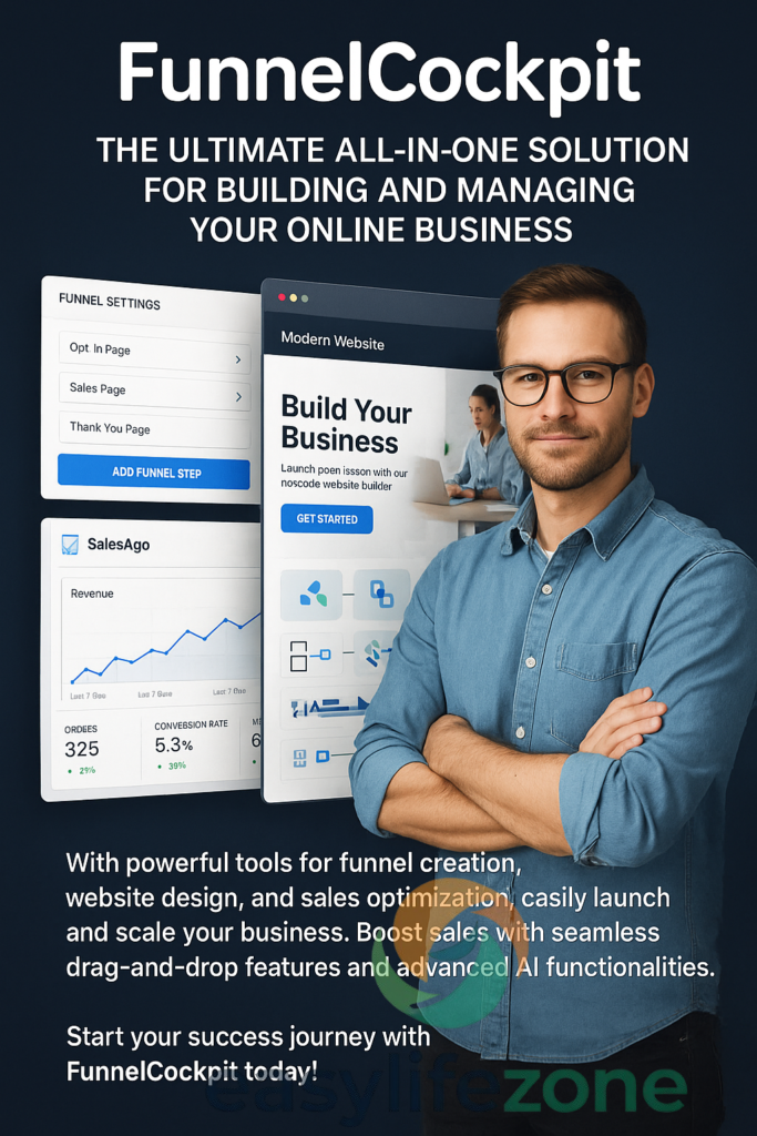 
funnelcockpit  THE ALL-IN-ONE SOLUTION FOR 
YOUR ONLINE BUSINESS! 