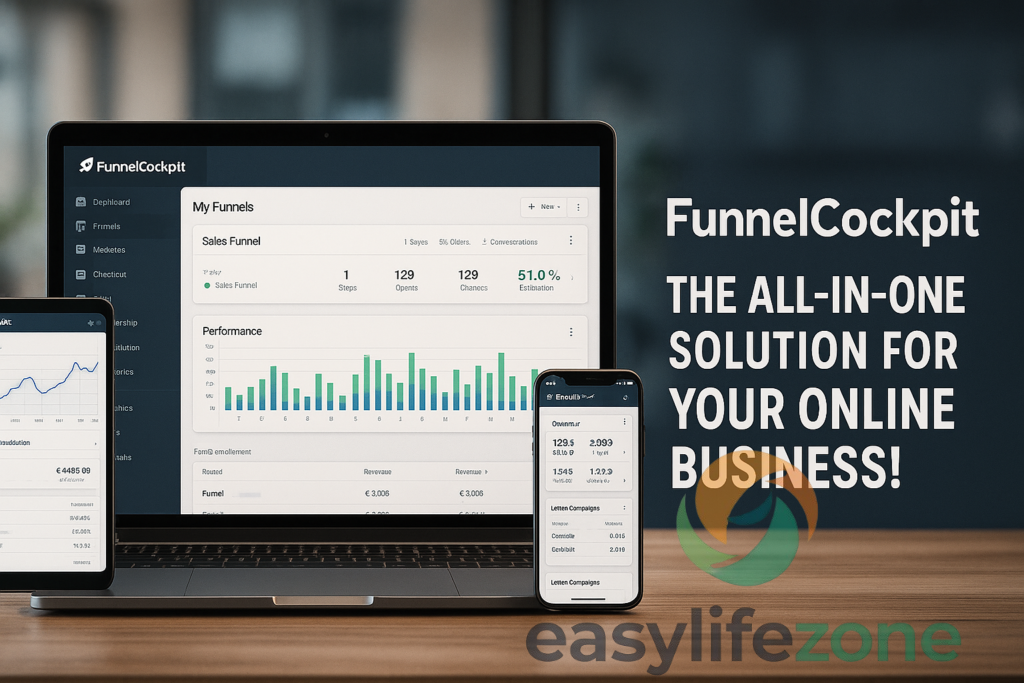 
funnelcockpit  THE ALL-IN-ONE SOLUTION FOR 
YOUR ONLINE BUSINESS! 