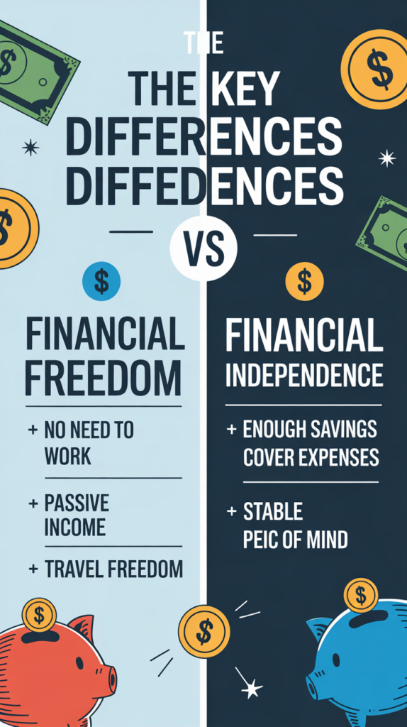 The 5 Key Differences Between Financial Freedom vs Financial Independence 