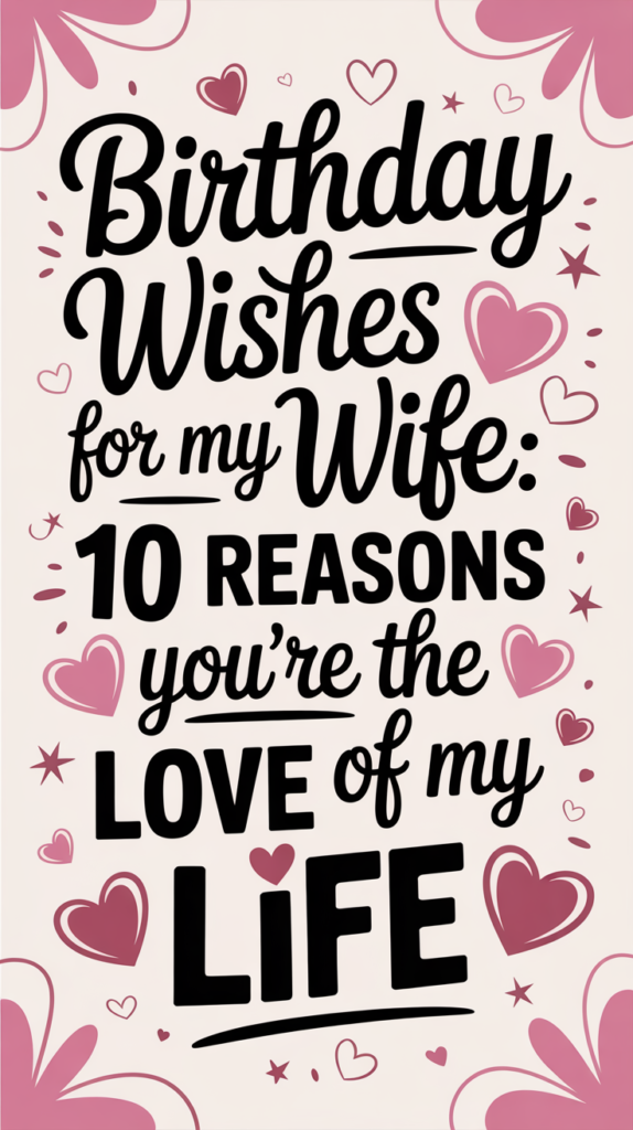 Birthday Wishes for My Wife
