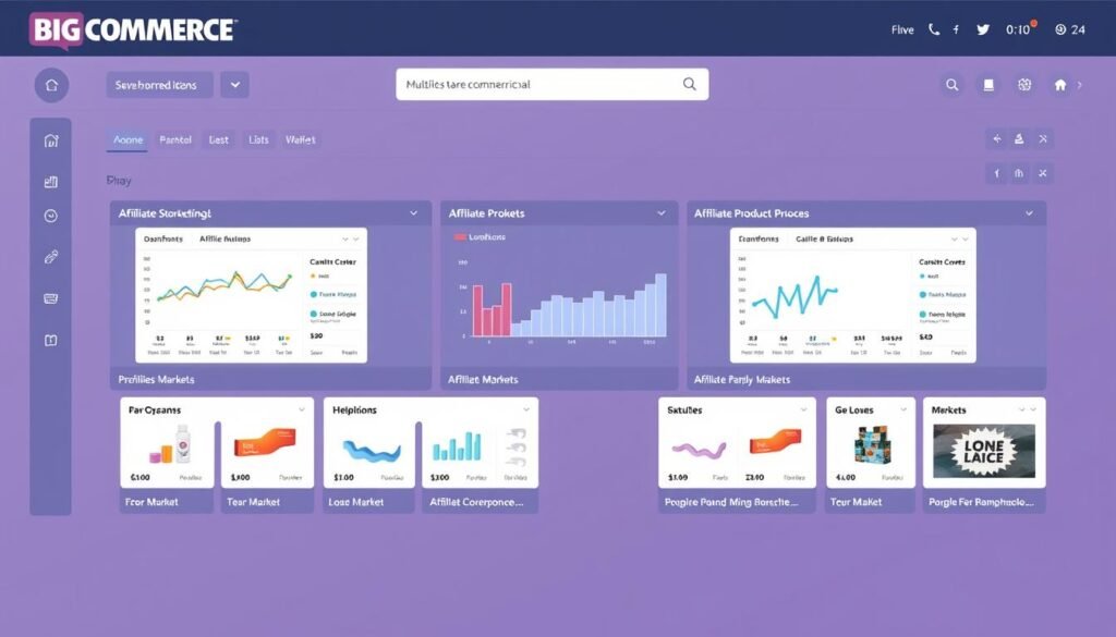 BigCommerce multi-storefront affiliate marketing dashboard