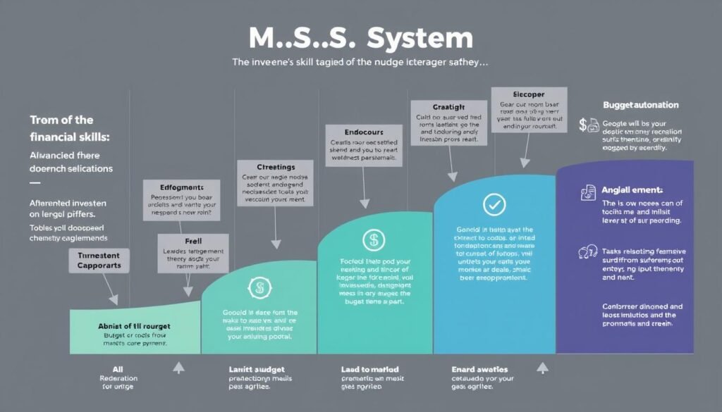 Step-by-step financial skill building process in the M.S.S. System for smarter spending