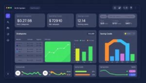 The M.S.S. System for Smarter Spending dashboard showing financial tracking tools