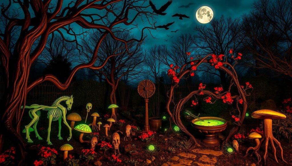 eerie garden creatures