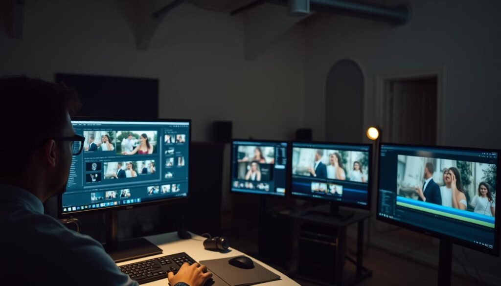 wedding video editing process