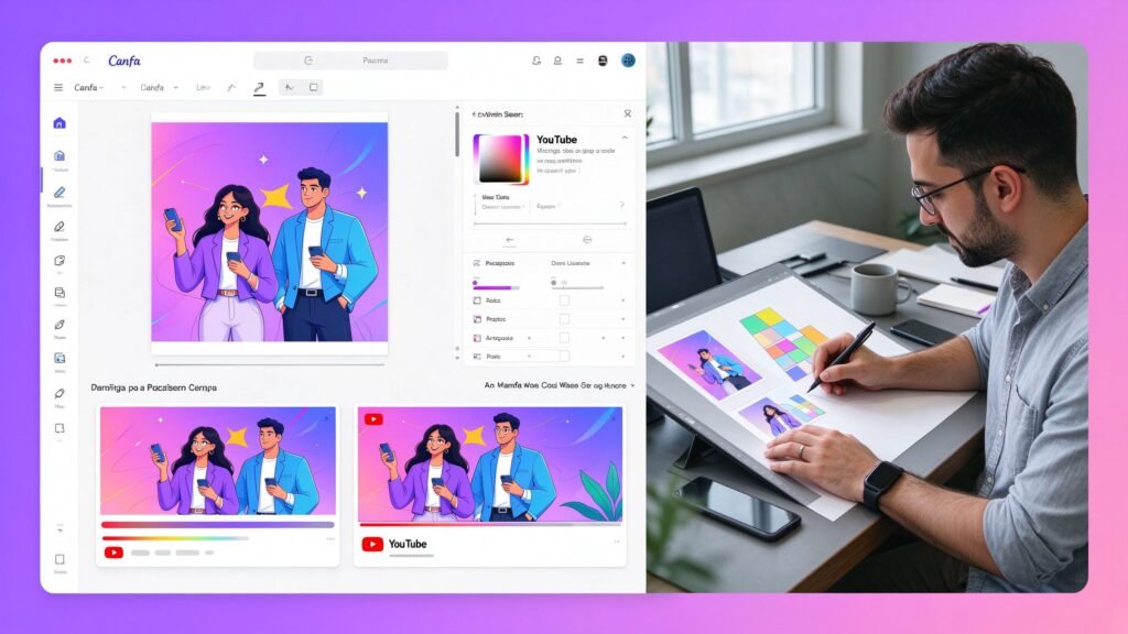 Canva AI vs Fiverr thumbnail designer comparison for YouTube CTR