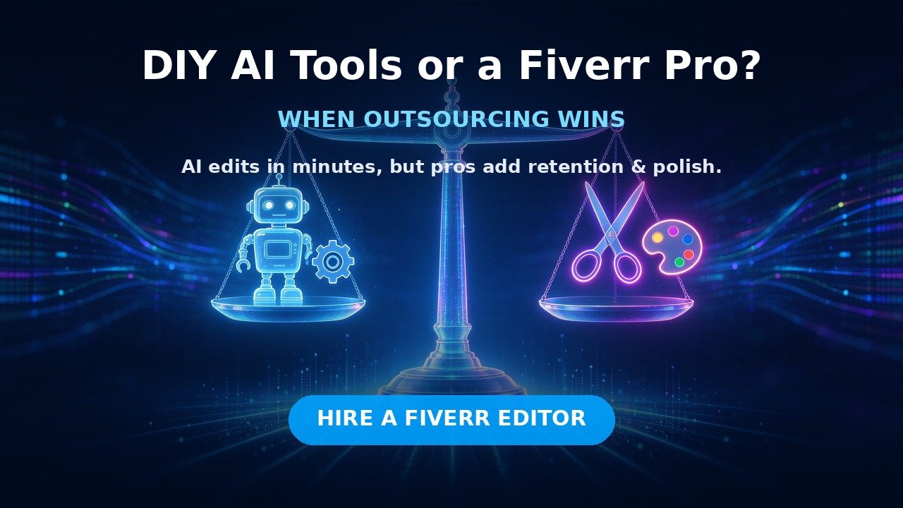 DIY AI Tools vs Fiverr Video Editor DIY AI video tools vs hiring a Fiverr video editor which one to choose 3